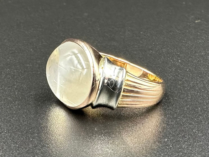 Bague 55 Bague 2 Ors Pierre de lune 58 Facettes