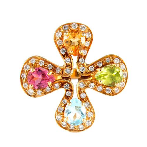 Bague 53.5 Bague Or Jaune Isabelle Langlois 58 Facettes