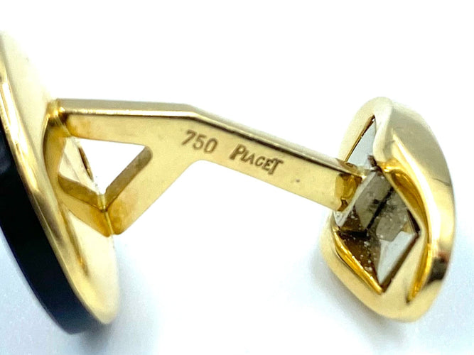 Boutons de manchette PIAGET. Boutons de manchette or jaune, diamants 58 Facettes