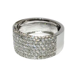 Bague 53 Bague ruban pavage diamants 58 Facettes 1-1224/2