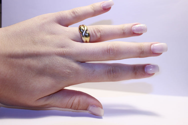 Bague 54 Bague Jonc Or jaune 58 Facettes