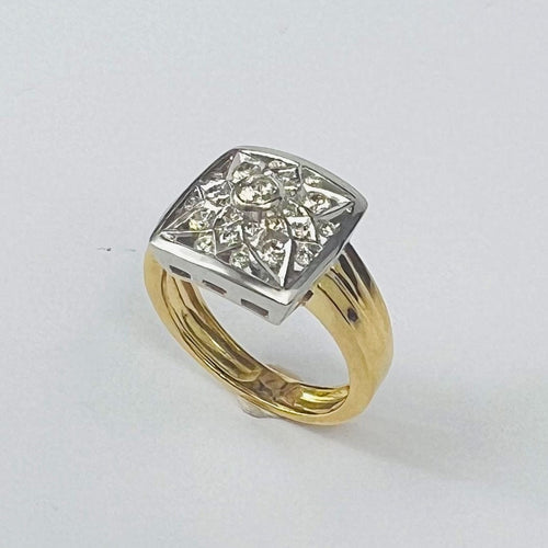 Bague 57.5 Bague 2 Ors Diamant 58 Facettes 20400000701