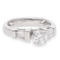 Bague Solitaire  or gris Diamants 1,40 Cts 58 Facettes
