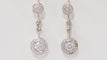 Boucles d'oreilles 23mm Pendants d'oreilles en or blanc et diamants 58 Facettes 31301