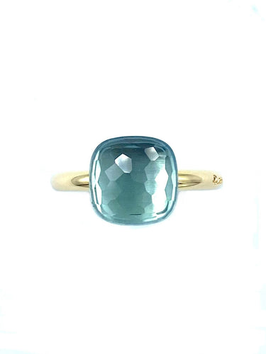 Bague POMELLATO. Bague Nudo Topaze bleue 58 Facettes