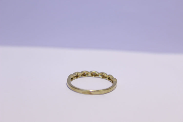 Bague 52 Bague Or jaune Diamants 58 Facettes