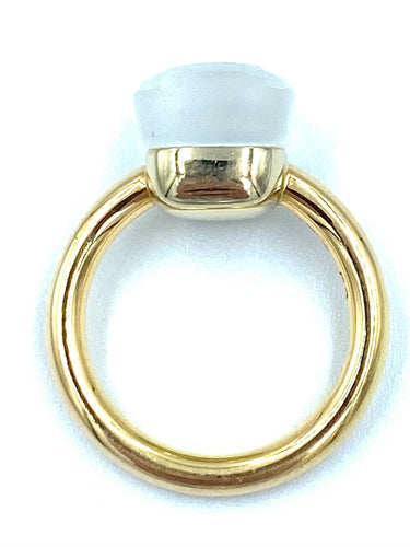 Bague 52 POMELLATO. Collection Nudo, bague or et topaze gelée 58 Facettes
