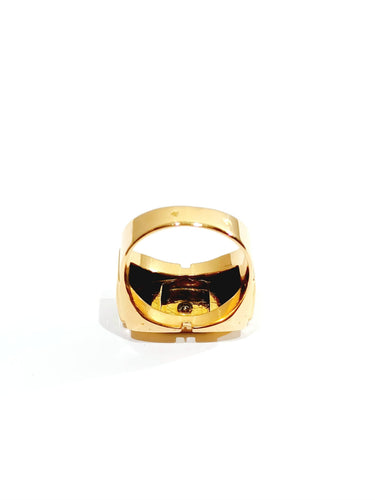 Bague 52 Bague Tank Or et Diamant 58 Facettes