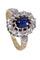 Bague BAGUE POMPADOUR SAPHIR ET DIAMANTS 58 Facettes 076831