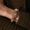 Montre Montre Bracelet Vintage en Or, Rubis et Diamants 58 Facettes