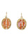 Boucles d'oreilles DORMEUSES OR JAUNE CAMÉES 58 Facettes 077711