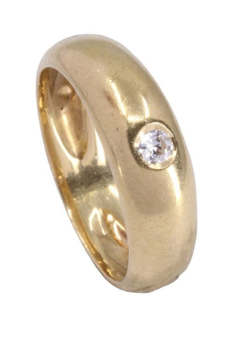 Bague 52 Bague jonc Anglais Or jaune Diamant 58 Facettes 082001