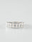 Bague 50 Demi-alliance Or blanc Diamants 58 Facettes