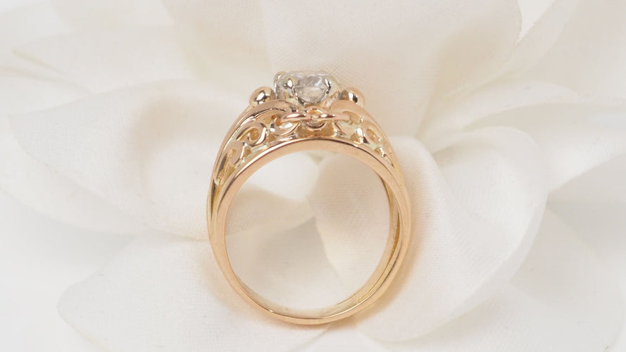 Bague 52 Bague Or rose Diamant 58 Facettes 32479