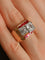 Bague 52 Bague Rétro en or jaune et platine, diamants et rubis 58 Facettes