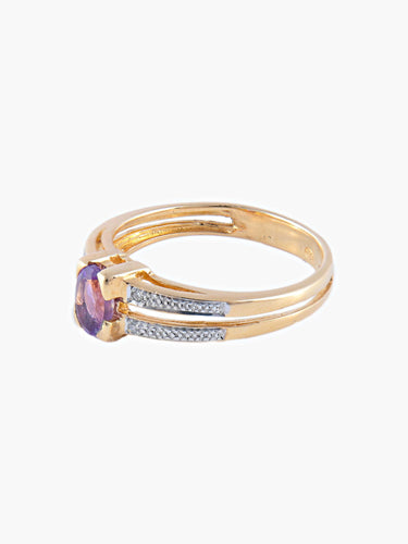 Bague 53 Bague 2 Ors Améthyste 58 Facettes