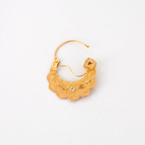 Boucles d'oreilles Paire de créoles Savoyarde 58 Facettes