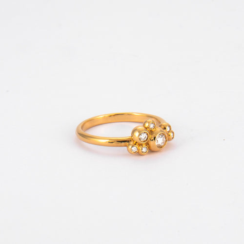 Bague 53 Bague Grappe Diamants 58 Facettes 3131239