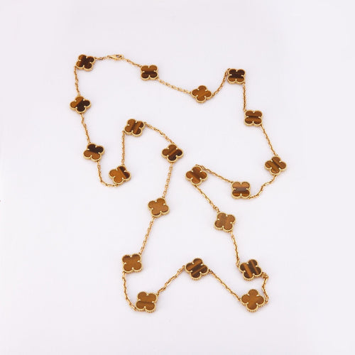 Collier Van Cleef & Arpels - Sautoir Alhambra Oeil de tigre 58 Facettes