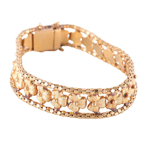 Bracelet Bracelet Motif Fleurs 58 Facettes 8405