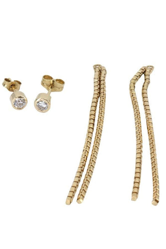 Boucles d'oreilles BOUCLES D'OREILLES PENDANTES DIAMANTS 58 Facettes 054741