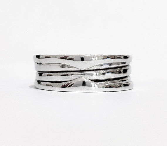 Bague 54 Bague or blanc Bulgari B-Zéro1 58 Facettes 1-837/1