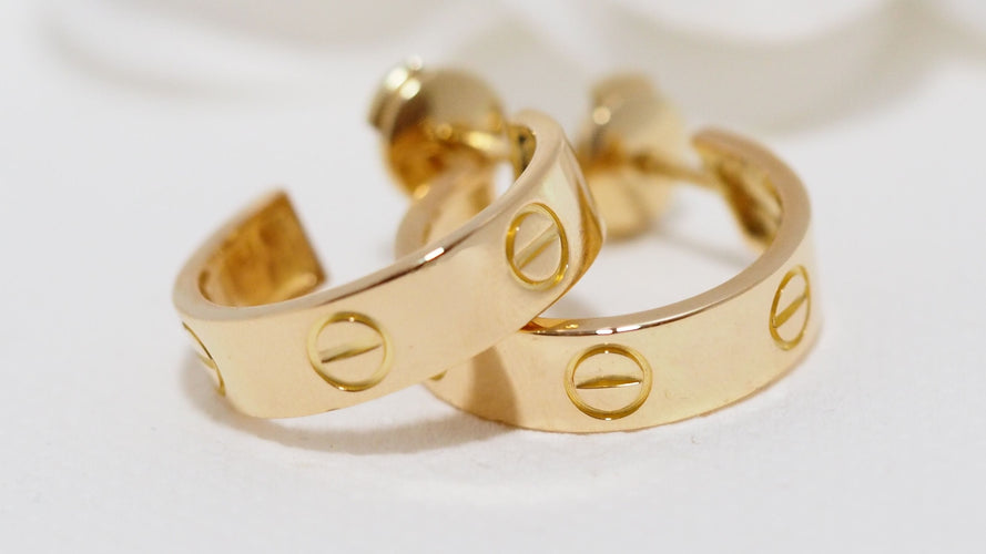 Boucles d'oreilles Cartier - Boucles d'Oreilles Love Or Jaune 58 Facettes 32375