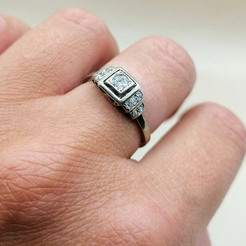 Bague Bague Art Déco diamants 58 Facettes 2019