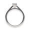 Bague Solitaire De Beers "DB Classic" Diamant & Platine 58 Facettes