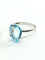 Bague Bague Or Blanc Topaze 58 Facettes