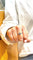 Bague Solitaire en or blanc 18 carats diamants et topaze bleue 58 Facettes