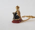 Pendentif Collection - chaine et pendentif sceau, or argent et rubis 58 Facettes