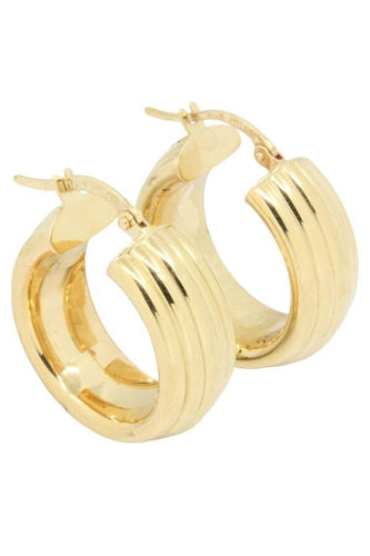 Boucles d'oreilles CRÉOLES MODERNES 58 Facettes 045851