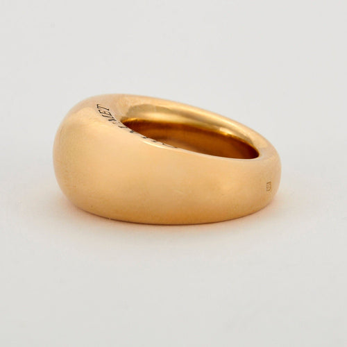 Bague 51 CHAUMET - Large anneau en or jaune 58 Facettes