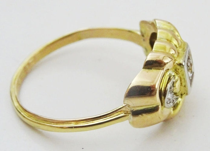 Bague Bague ancienne en or et diamants 58 Facettes