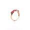 Bague Bague en Or jaune rubis & diamants 58 Facettes