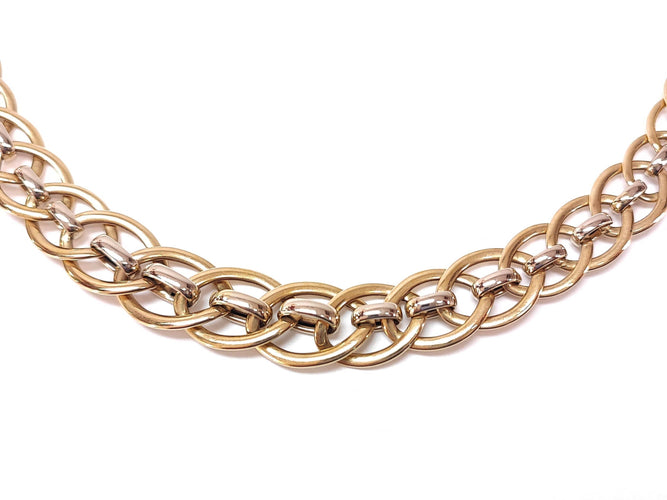 Collier Collier anneaux 2 Ors 58 Facettes COL.ANOPLA-896
