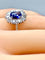 Bague 52 Bague marguerite Saphir Diamants 58 Facettes AB201