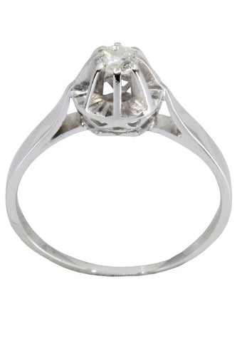 Bague SOLITAIRE ANCIEN DIAMANT 0.15 CARAT 58 Facettes 050131