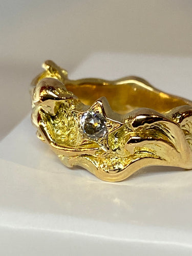 Bague 50 Bague en Or jaune, diamant 58 Facettes