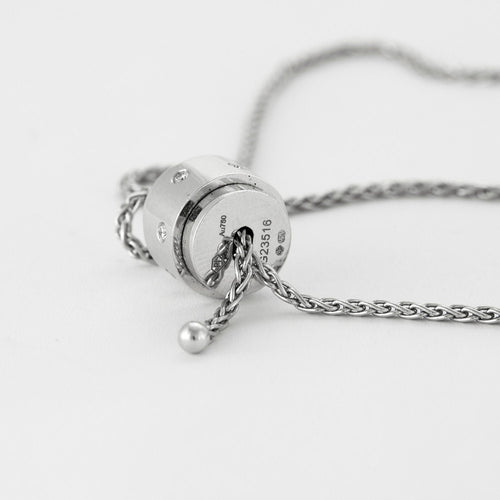 Collier PIAGET - Chaine et pendentif Possession or blanc et diamants 58 Facettes
