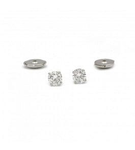 Boucles d'oreilles Puces d'oreilles - Or & Diamants 58 Facettes 220364R