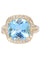 Bague BAGUE MODERNE TOPAZE ET DIAMANTS 58 Facettes 071201
