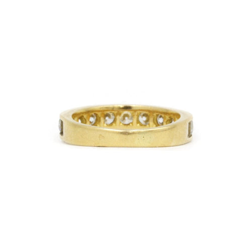 Bague 52 Demi-Alliance Or & Diamants 58 Facettes 220190R