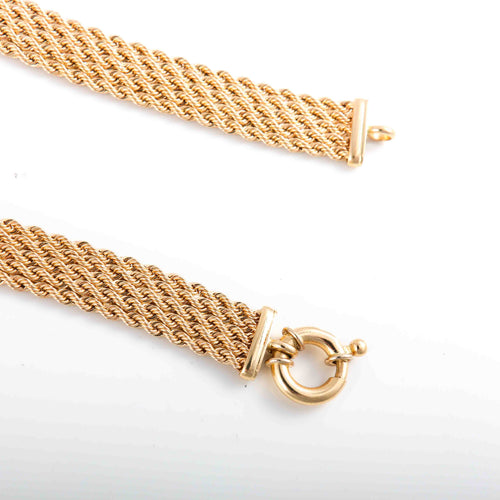 Collier COLLIER OR JAUNE MAILLE TRESSEE 58 Facettes LP 906