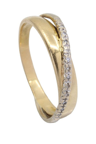 Bague 60 BAGUE ENTRELACÉE DIAMANTS 58 Facettes 057711