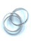 Bague 47 CARTIER. Collection Trinity, alliance or blanc 18K 58 Facettes