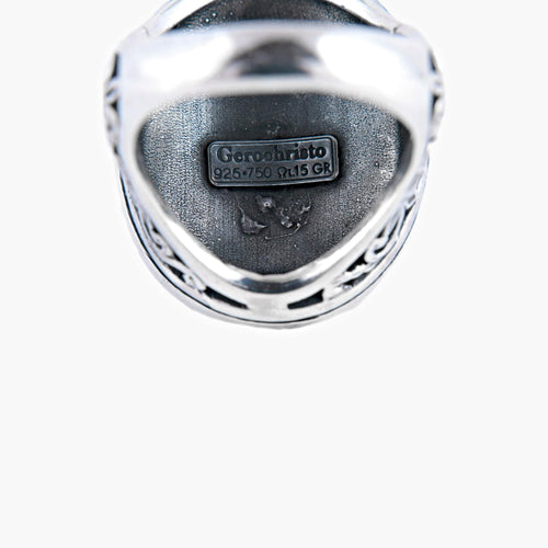 Bague 63 GEROCHRISTO Bague d'homme ovale 58 Facettes