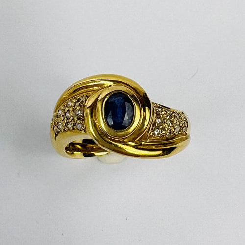 Bague 52 Bague Or Saphir Diamant 58 Facettes 20400000743