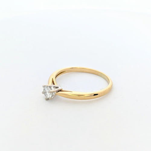 Bague 53 Bague Solitaire 2 ors Diamant 0.20ct 58 Facettes 27211